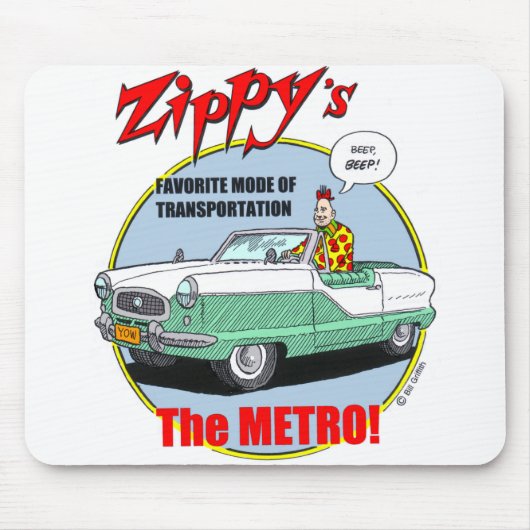 Zippy's metro Mousepad Muismat (Voorkant)