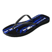 Zips Blue print teenslippers (Schuin)