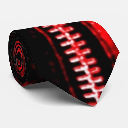 Zips Red print stropdas (Opgerold)