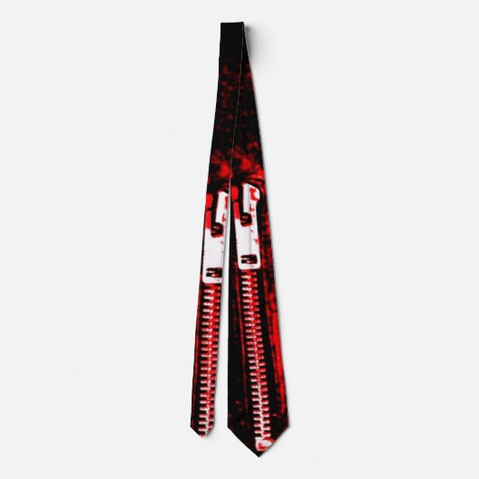 Zips Red print stropdas (Achterkant)