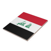 zIQ001 Iraki VLAG Irak, Tegeltje (Zijkant)