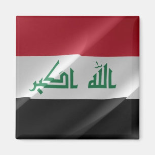 zIQ002 Iraki waving FLAG Irak, Fridge Magnet