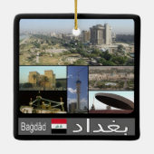 zIQ003 BAGDAD, Irak, Midden-Oosten, Azië, Keramisch Ornament (Achterkant)