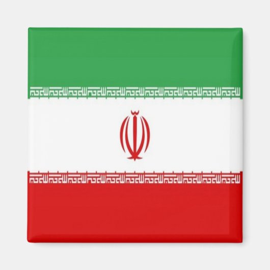 zIR001 Iraanse FLAG Iran, Fridge Magneet (Voorkant)