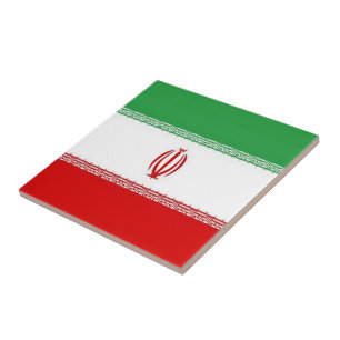 zIR001 Iraanse VLAG Iran, Tegeltje