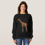 Ziraffe Boom Licht Kerst Trui Xmas Dier   (Voorkant volledig)
