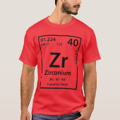 Zirkonium Element (zwart) T-shirt (Voorkant)