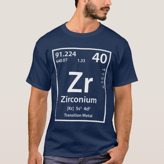 Zirkoniumelement (wit) t-shirt (Voorkant)