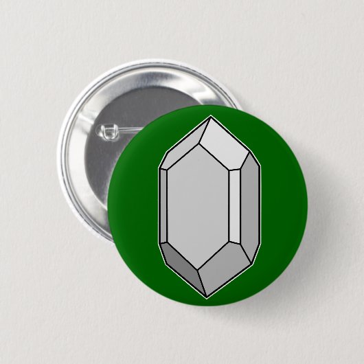 Zirkoon Kristalstructuur Ronde Button 5,7 Cm (Voorkant /achterkant)