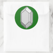 zirkoon ronde sticker (Tas)