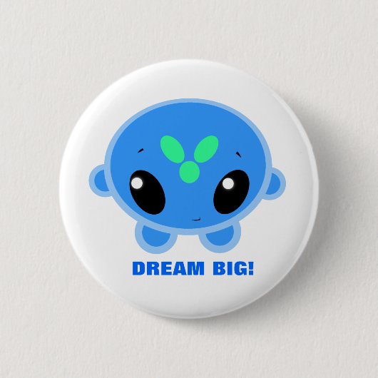 Ziro - DREAM BIG! Knoop Ronde Button 5,7 Cm (Voorkant)