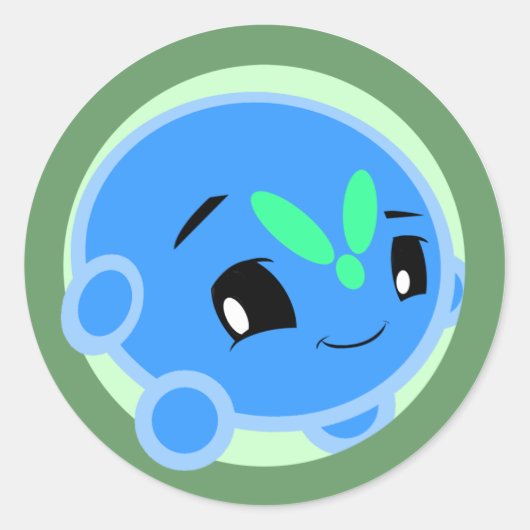 Ziro Stickers. Ronde Sticker (Voorkant)