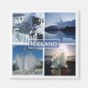 zIS001 IJsland - Fridge Magneet
