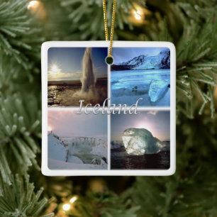 zIS002 IJSLAND, Keramisch Ornament