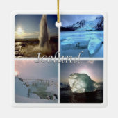 zIS002 IJSLAND, Keramisch Ornament (Achterkant)