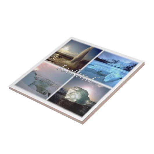 zIS002 IJSLAND, Tegeltje (Zijkant)