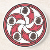 Zisa hex teken op een onderzetter (Voorkant)