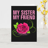 ZISTER BIRTHDAY ROOS LOVE KAART (Gele Bloem)