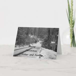 ZISTER- EN GEZINSCHRISTMAS WISHES FEESTDAGEN KAART