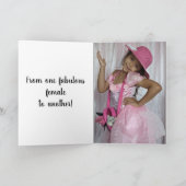 ZISTER FABULOUS VROUW MOEDERDAG card Kaart (Binnen)
