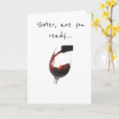 **ZISTER** KLAAR OP CELEBRAAT **UW GROTE DAG** KAART (Gele Bloem)