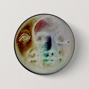 Zister Sun Brother Moon Ronde Button 5,7 Cm