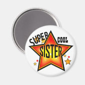 Zister Super Cool Star Funny Magnet (Voorkant / Achterkant)