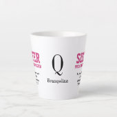 ZISTER VAN EEN ANDER MISTER Monogram Latte Mok (Voorkant)