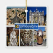 ZIT000 ROME Vaticaanstad. Sint-Peter's plein, Keramisch Ornament (Achterkant)