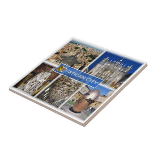 ZIT000 ROME Vaticaanstad. Sint-Peter's plein, Tegeltje