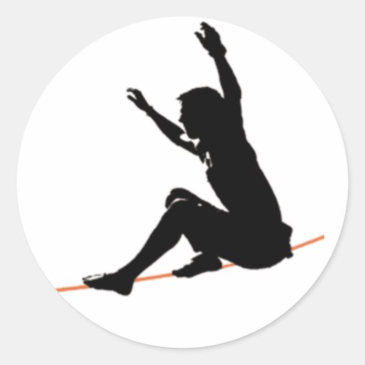 Zit aan de lijn te beginnen ronde sticker (Voorkant)