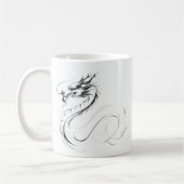 Zit & Bit Artistry - Uniek Dragon Zodiac ontwerp Koffiemok (Links)
