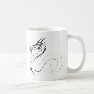Zit & Bit Artistry - Uniek Dragon Zodiac ontwerp Koffiemok