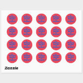 Zit er rum in? ronde sticker (Vel)