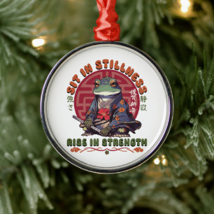 Zit in stilte metalen ornament