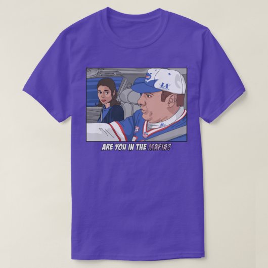 Zit je in de maffia buffalo sopranos? t-shirt (Design voorkant)