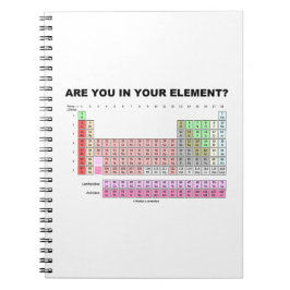 Zit je in je element? Periodic Table Humor Notitieboek