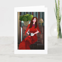 Zit op schoot LeeMarie's creatieve ontwerp Kaart