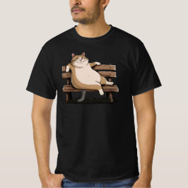 zitbank kat t-shirt