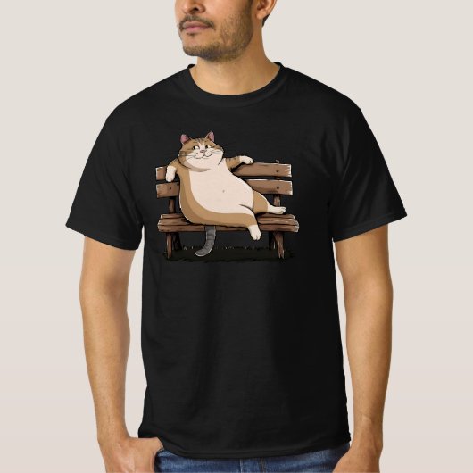 zitbank kat t-shirt (Voorkant)