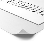 Zitbord van de partij CASINO, trouwstoelkaart Poster (Hoek)