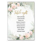 Zithof Roze Bloemen Communie Zitting Grafiek Kaart (Achterkant)