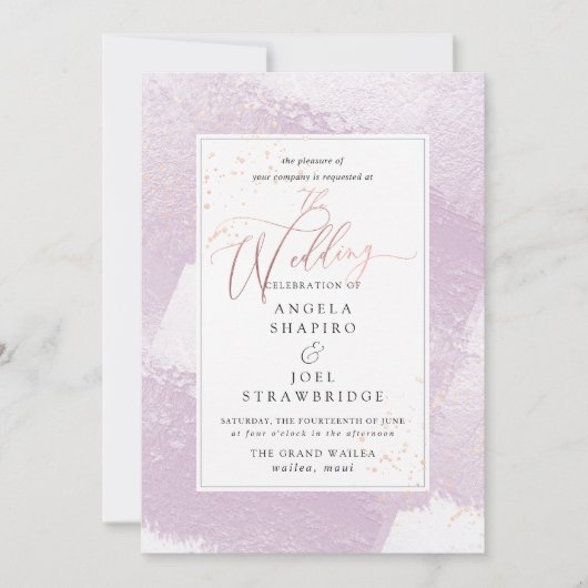 Zitje, Lila Waterverf zonder doorschijnendheid + m Kaart (Voorkant)