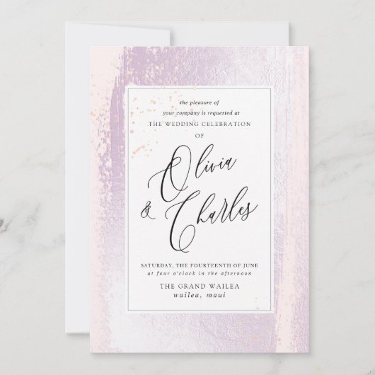 Zitje, Lila Waterverf zonder doorschijnendheid + m Kaart (Voorkant)