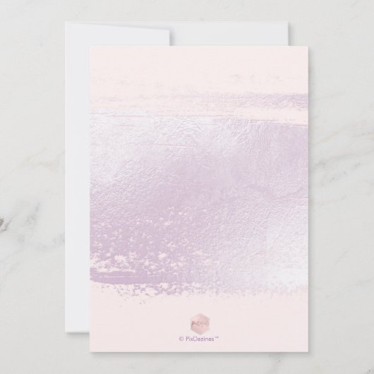 Zitje, Lila Waterverf zonder doorschijnendheid + m Kaart (Achterkant)