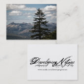 Zitje met een Uitzicht Mini Print Visitekaartje (Voorkant / Achterkant)