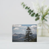 Zitje met een Uitzicht Mini Print Visitekaartje (Staand voorkant)