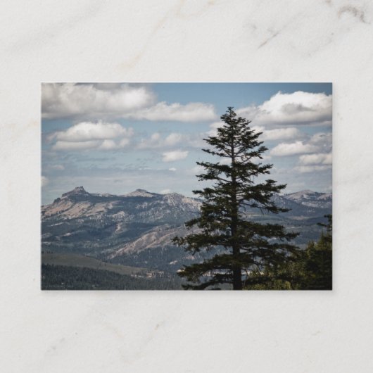 Zitje met een Uitzicht Mini Print Visitekaartje (Voorkant)