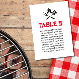 Zitkaart BBQ Baby koppels baby shower thema Kaart