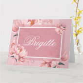 Zitkaart Gevouwen Wenskaart Kaart (Gele Bloem)